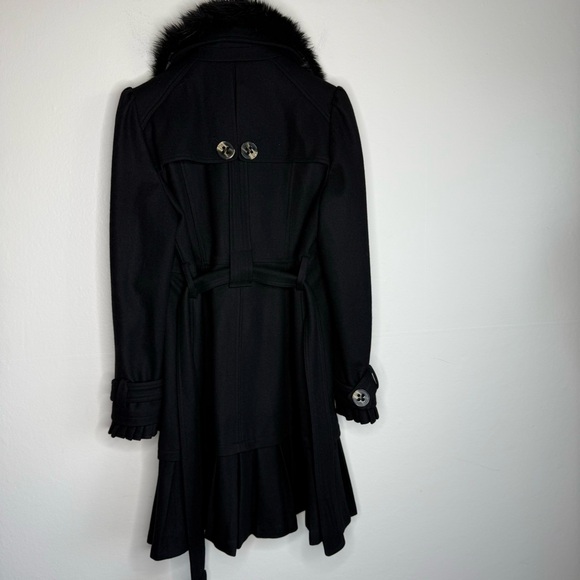 Bebe Wool Blend Black Coat Sz M - Picture 2 of 10